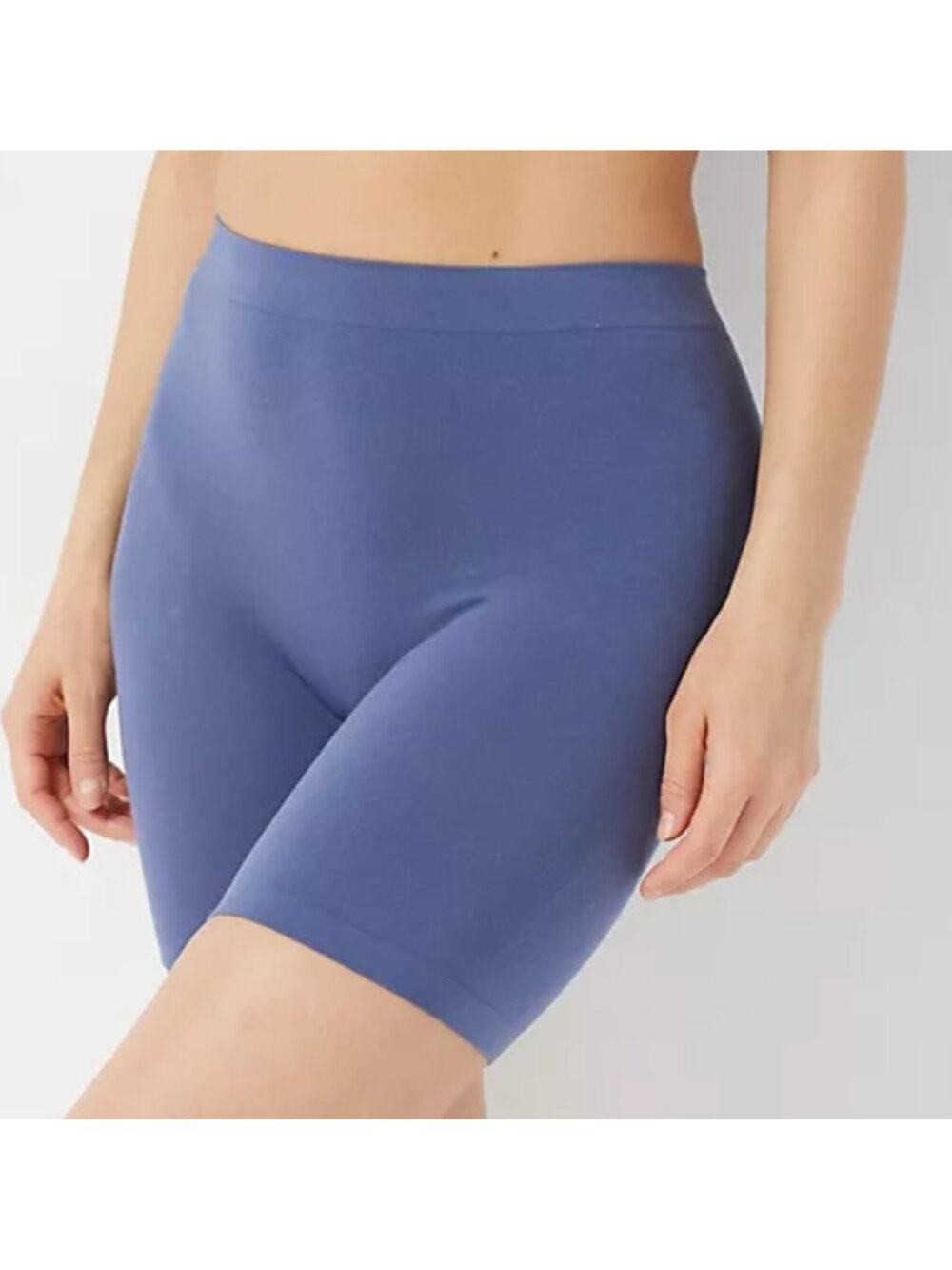 BREEZIES Comfort Breeze Set of 3 Seamless Long Leg Panties Bike Shorts *MEDIUM*
